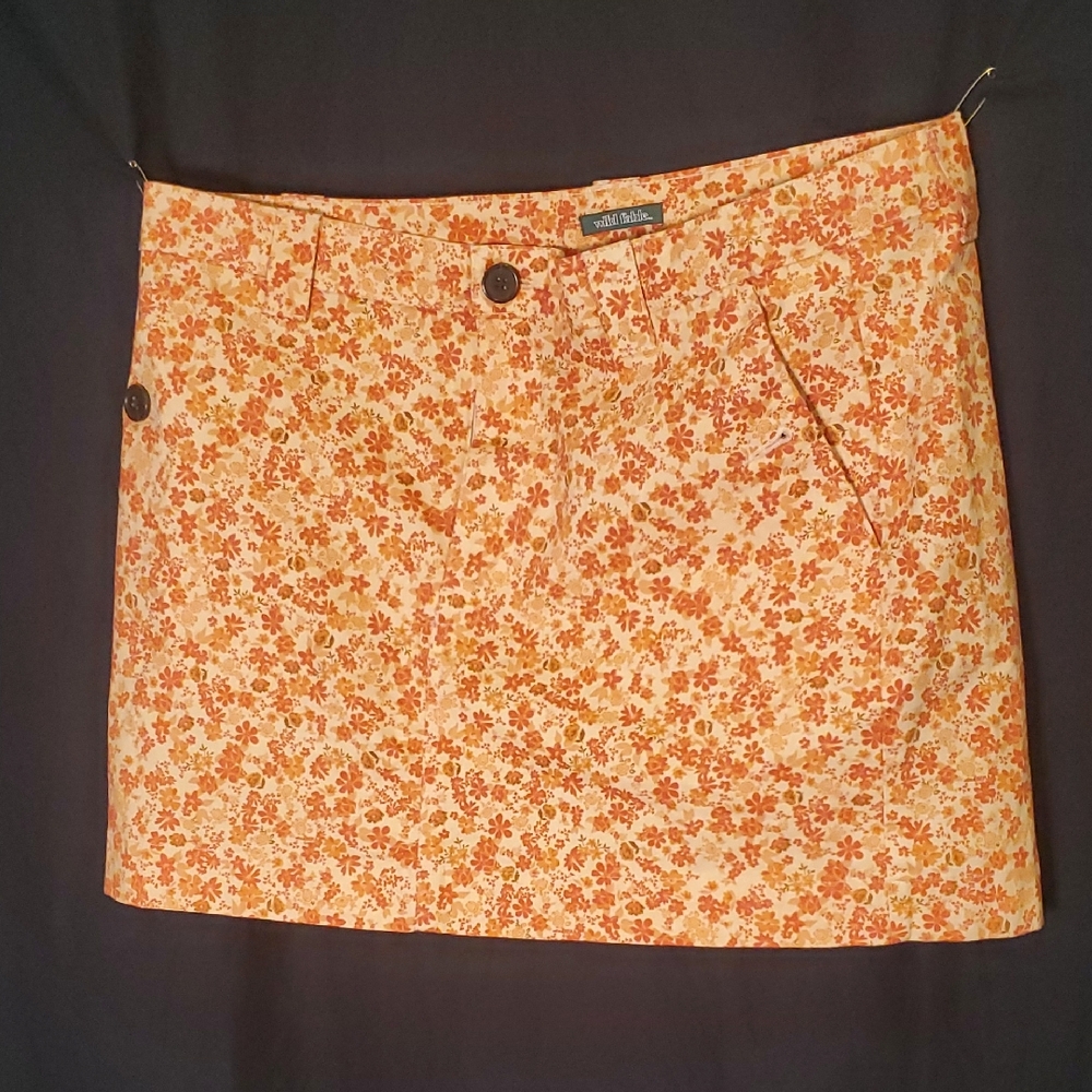 Wild Fable Orange Mini Skirt Resort Wear